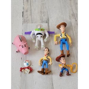 Pixar Toy Story 4 piggy bank Buzz Lightyear forky Woody set toy figure